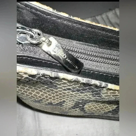 Enzo Angiolini Snakeskin Purse Beautiful Adjustable Strap - Picture 2 of 8